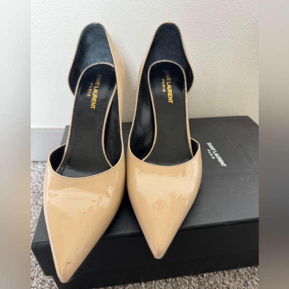 Saint Laurent Paris Nude Heels. Size 39.5 - Picture 5 of 8